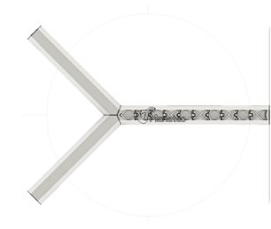 Spiralmixer 1/8'' stainless steel - 9 mixing units